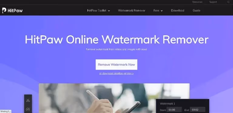 Hitpaw Online Watermark Remover