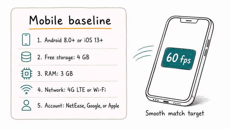 Mobile device requirements for Knives Out covering Android iOS storage RAM and network