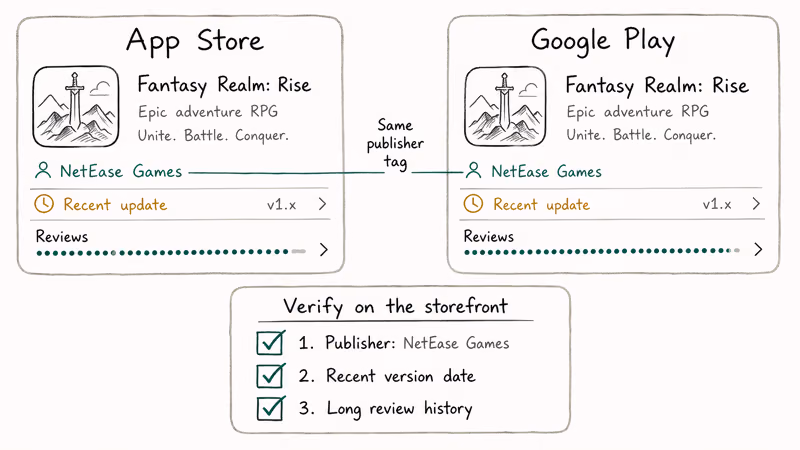 App Store and Google Play list Knives Out under the NetEase Games publisher