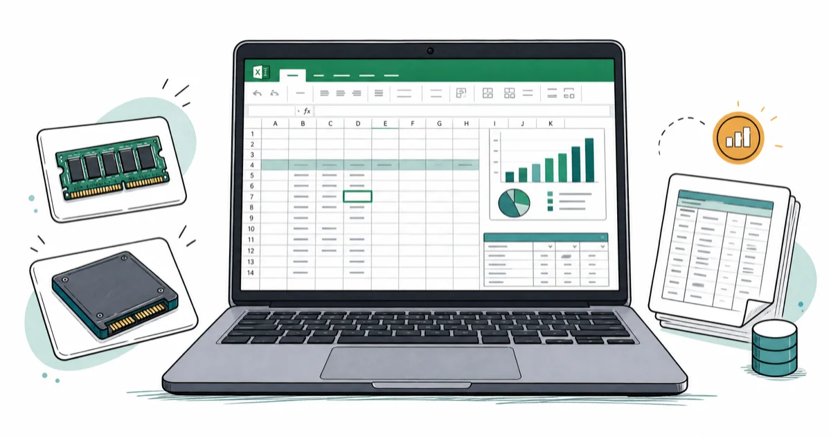 Best Laptop for Excel in 2026: 7 Tested Picks for Big Sheets cover image