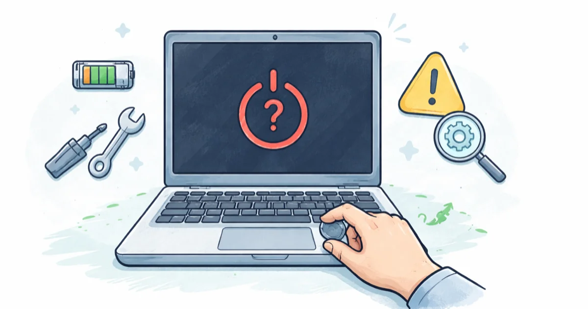 Laptop Won't Power On: 9 Fixes That Actually Work (2026) cover image