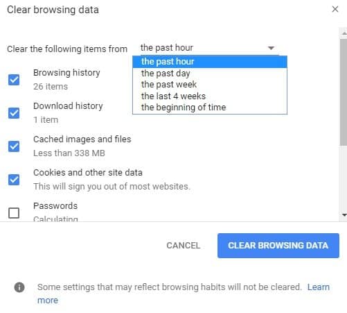 How to Delete Temporary Internet Files in Google Chrome