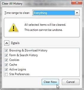 How to Delete Temporary Internet Files in Firefox