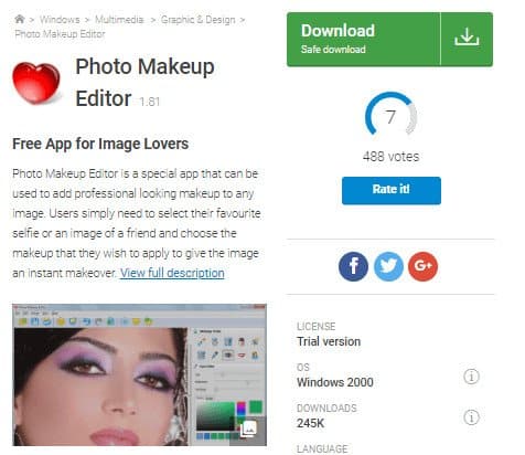 Photo Makeup Editor