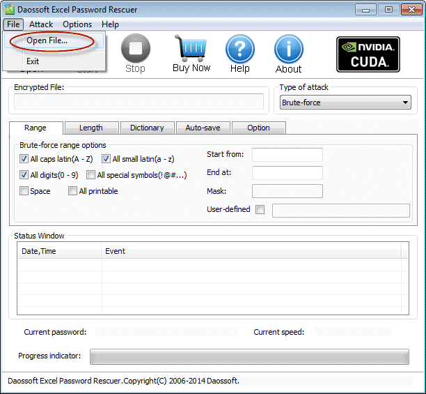 Daossoft Excel Password Remover