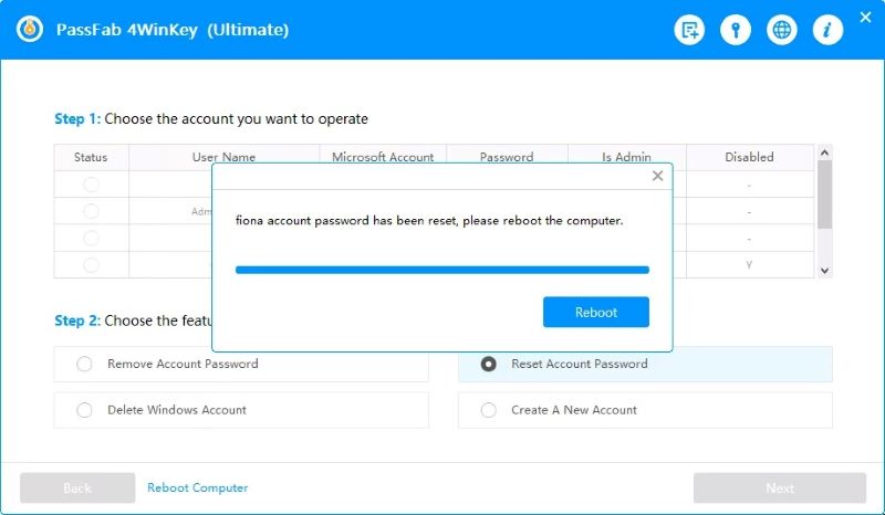 Windows 10 password reset tool -PassFab 4WinKey