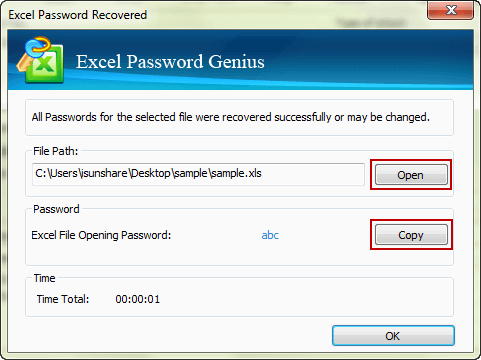 iSunshare Excel Password Remover