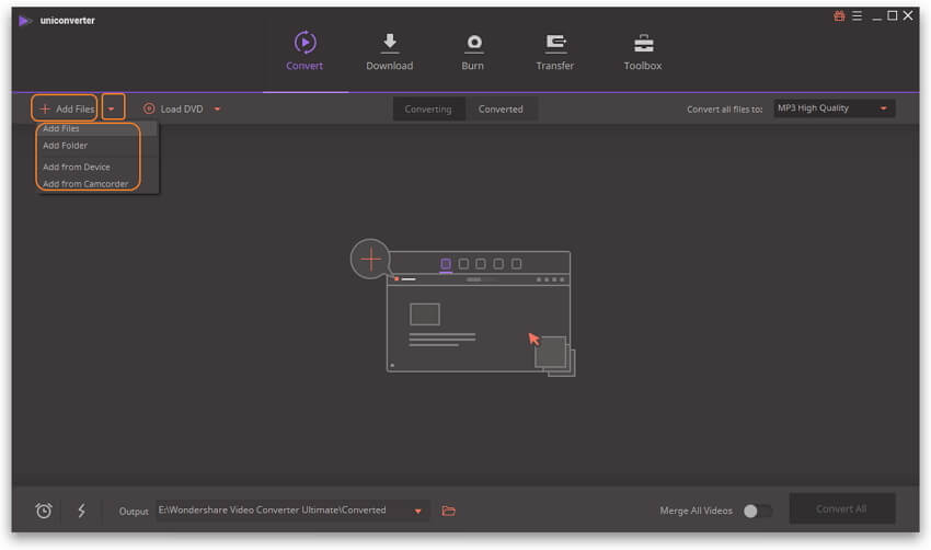 Add MP3 to UniConverter