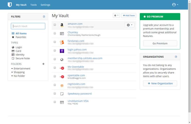 Bitwarden Review  - Online Vault
