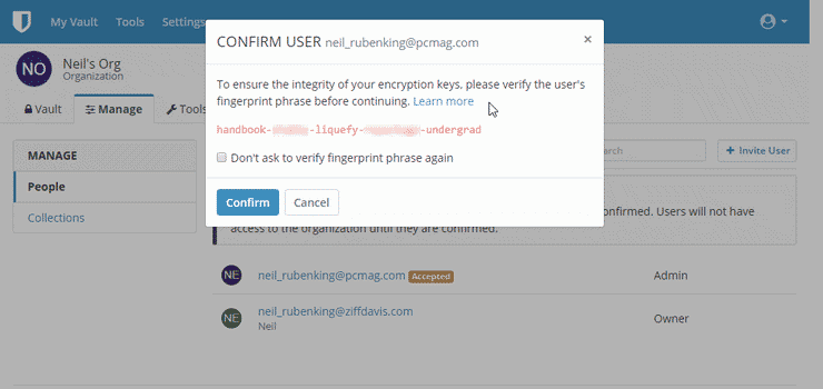 Fingerprint Phrase
