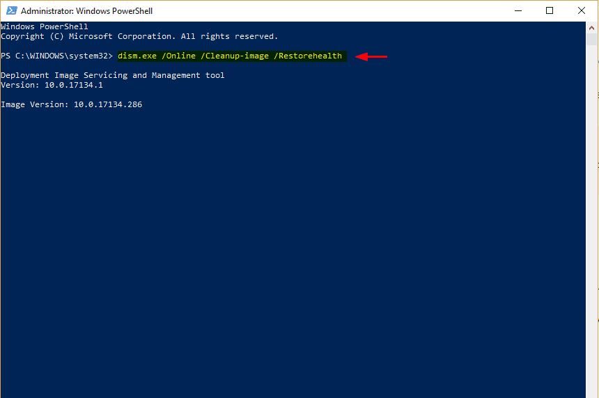 Run DISM to fix windows 10 very slow and unresponsive