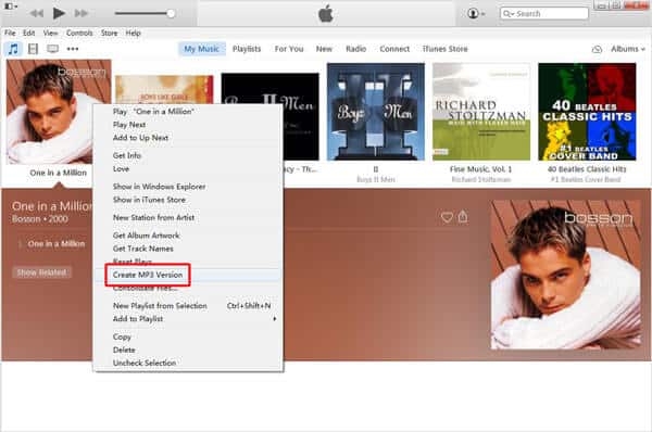 create mp3 version