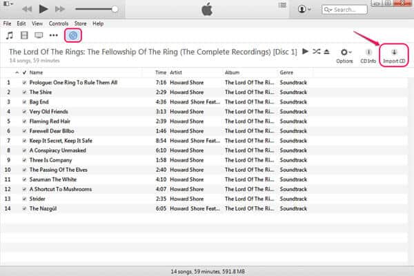 import cd audio track to itunes