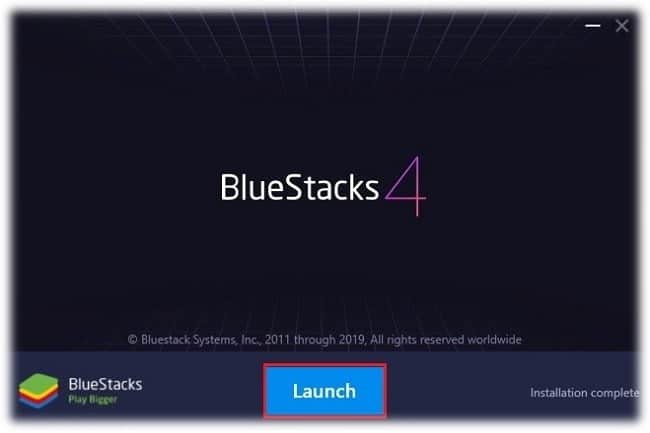 Lauch BlueStacks