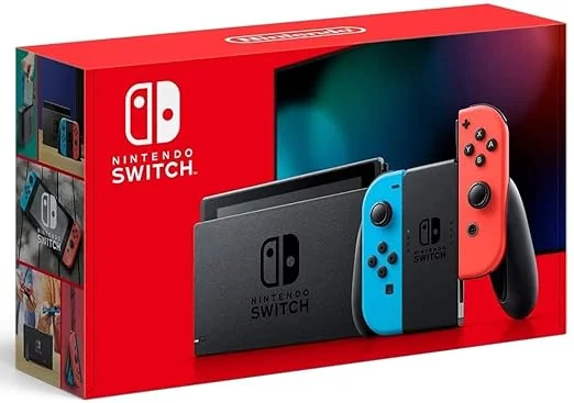 Nintendo Switch OLED docked and handheld with Mario Kart 8 on screen