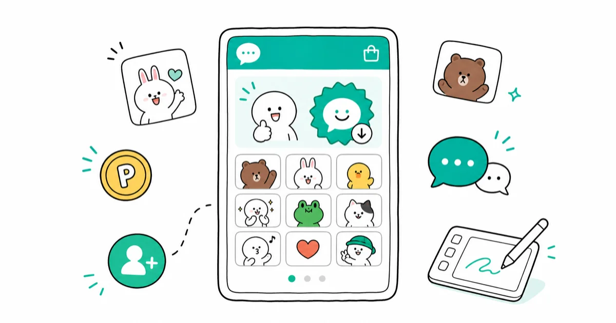 Free LINE Stickers in 2026: Download, Earn, and Create cover image