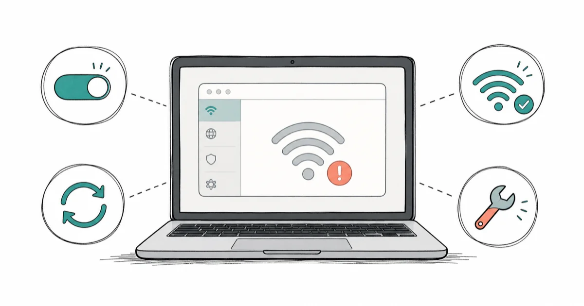 Mac Won't Connect to Wi-Fi? 9 Working Fixes (2026) cover image