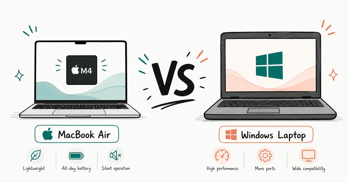 MacBook Air M4 vs Windows Laptop: Which Wins in 2026?