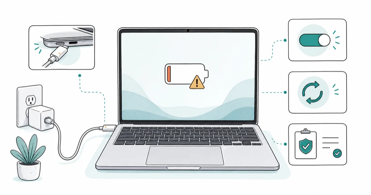 MacBook Not Charging When Plugged In? 2026 Fix Guide