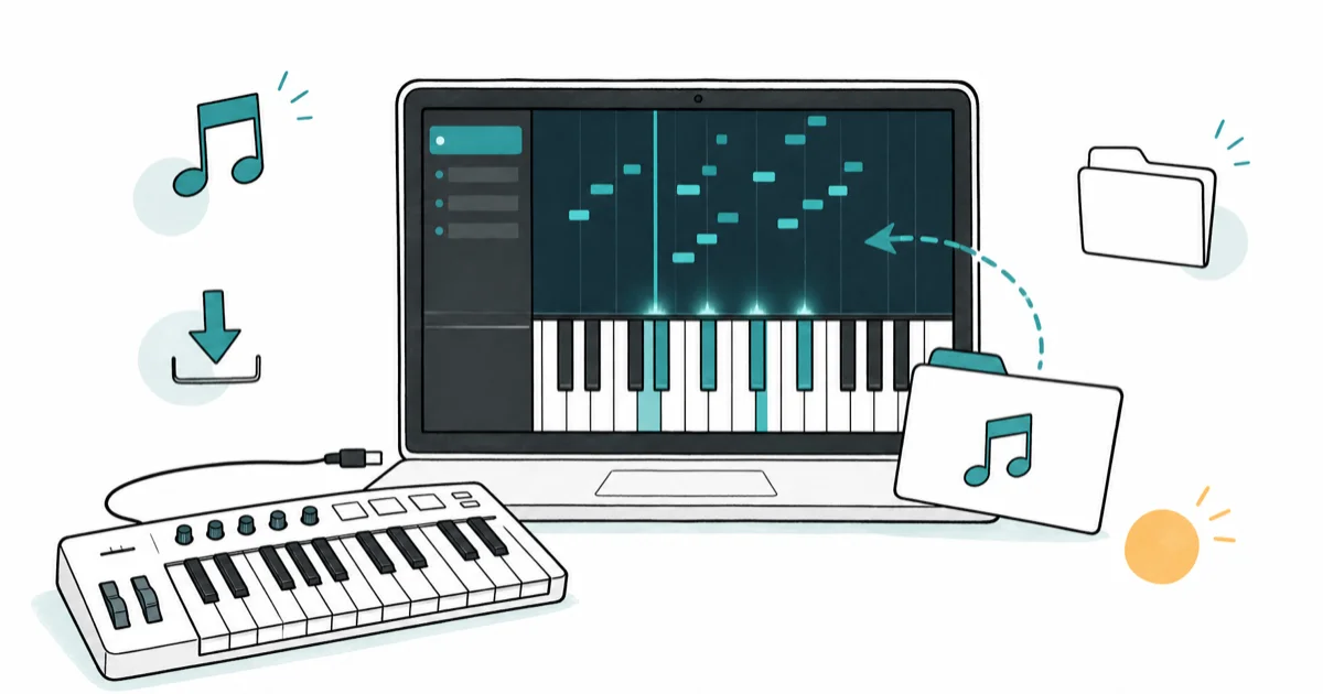 MIDI Files for Synthesia: Find, Make, and Load Them Fast cover image