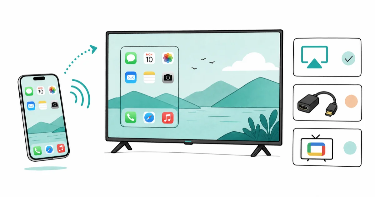 How to Miracast iPhone to Philips TV: 4 Methods (2026) cover image