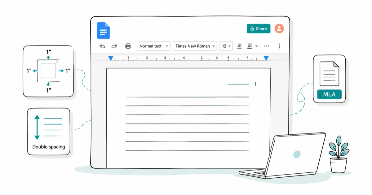 MLA Format on Google Docs: Complete 2026 Setup Guide cover image