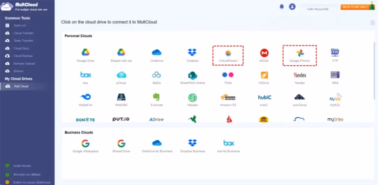 Sync Google Photos To Icloud Via Multcloud