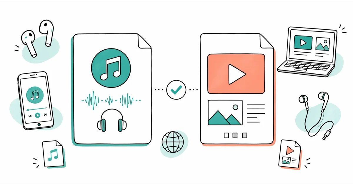MP3 vs MP4: Audio, Container, and Quality Differences cover image