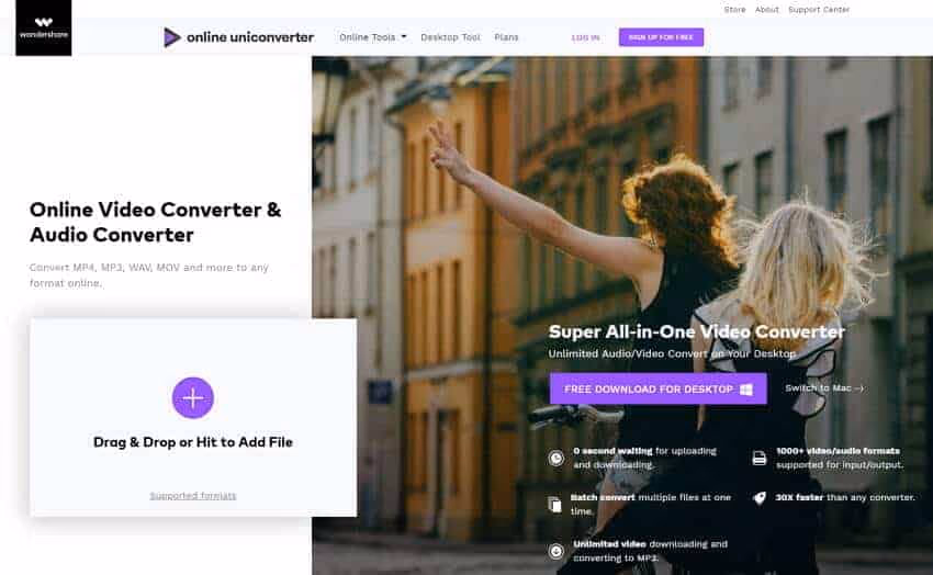 MP4 to VOB Online Uniconverter