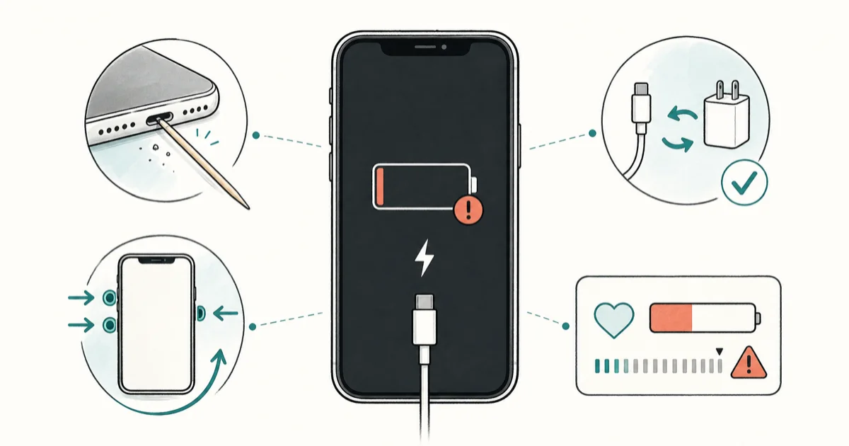 iPhone Won't Charge but Says It's Charging? 9 Real Fixes cover image