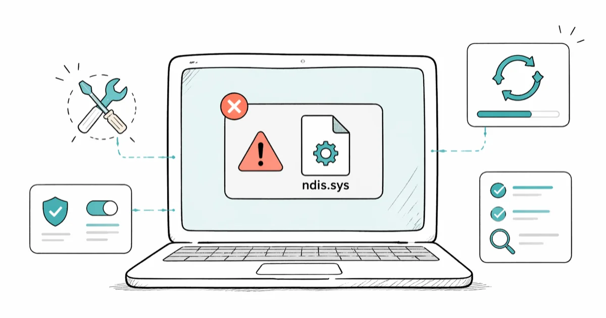 ndis.sys Failed BSOD on Windows 10 and 11: 5 Fixes cover image