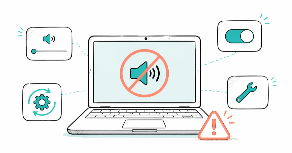 No Sound on Laptop? 9 Fixes That Actually Work in 2026 cover image