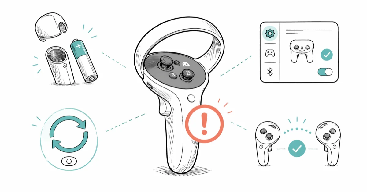 Meta Quest Controller Not Working? 8 Proven Fixes (2026) cover image