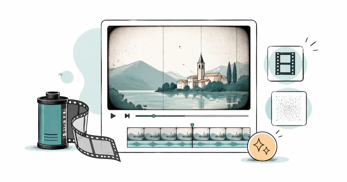 How to Add an Old Film Effect on Video: 5 Easy Methods cover image