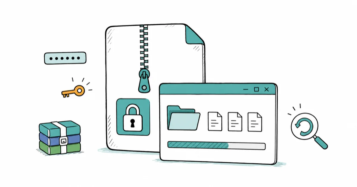How to Open a Password-Protected ZIP File on Your Own Files cover image