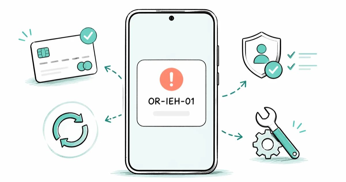 Fix Google Pay Error OR-IEH-01: 6 Tested Methods (2026) cover image