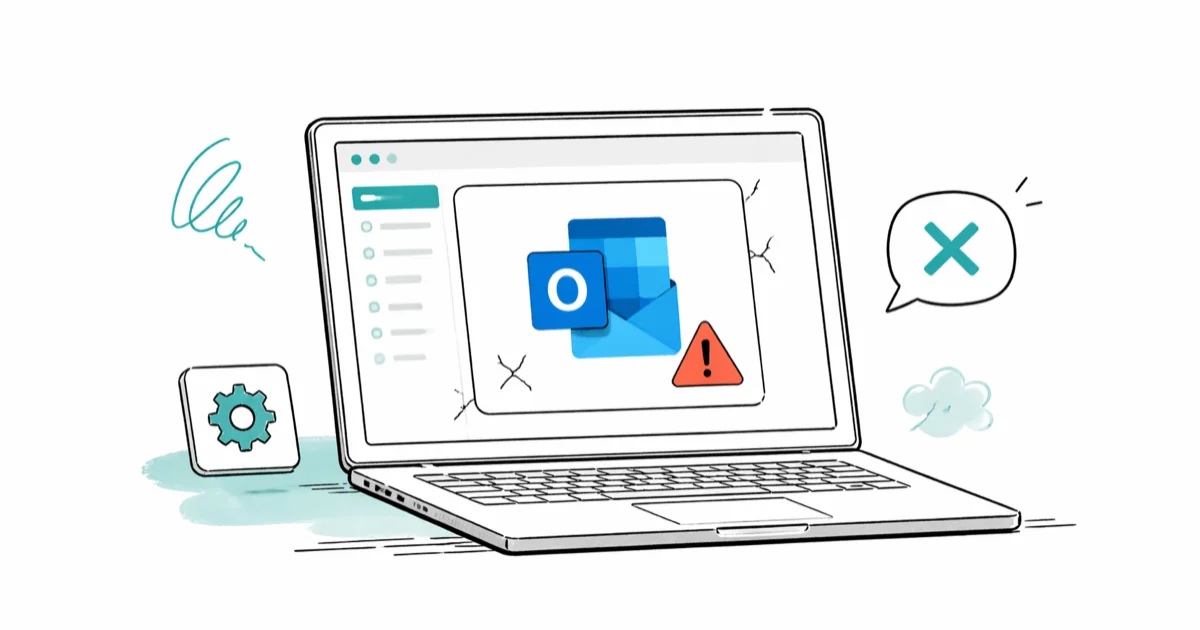 Outlook Keeps Crashing: 9 Fixes That Stop the Restart Loop cover image