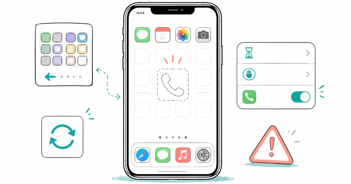 Phone Icon Missing on iPhone? 6 Fixes to Get It Back cover image