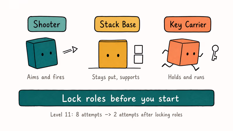 Three Pico Park cube roles for hard co-op levels.
