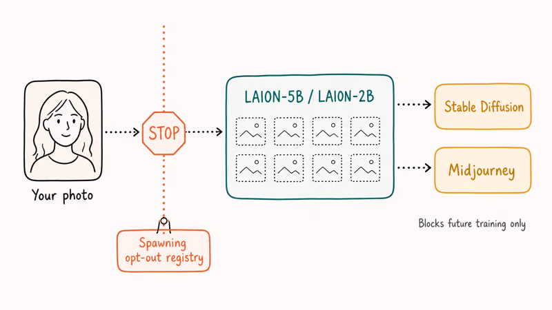 Photo blocked from LAION dataset by opt-out registry before training.