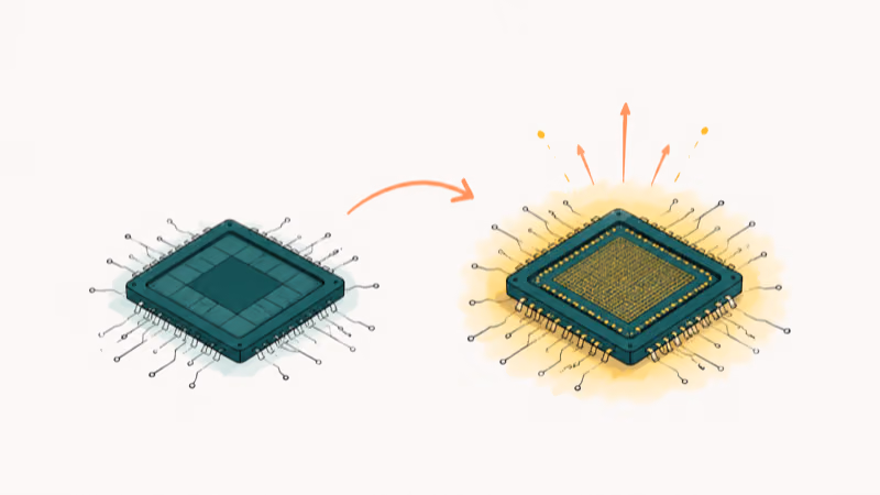 Tensor G5 3nm chip beside Tensor G6 2nm chip with TPU compute and efficiency gains