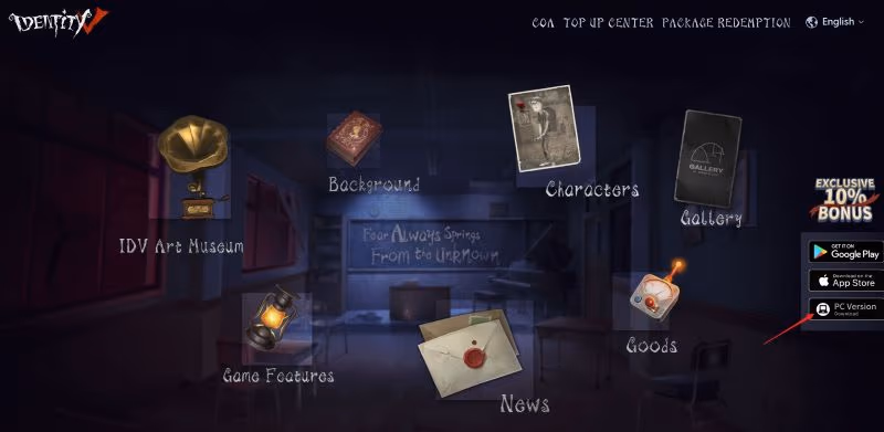 Identity V official website