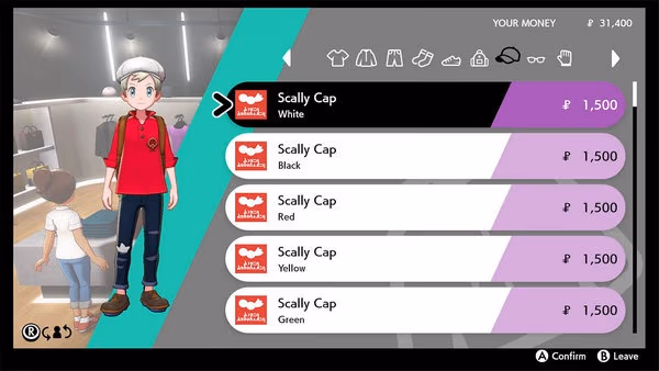 Purchase Outfits in Pokemon Sword & Shield