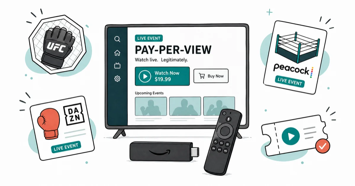 PPV on Firestick: The Legitimate 2026 Guide for Pay-Per-View cover image