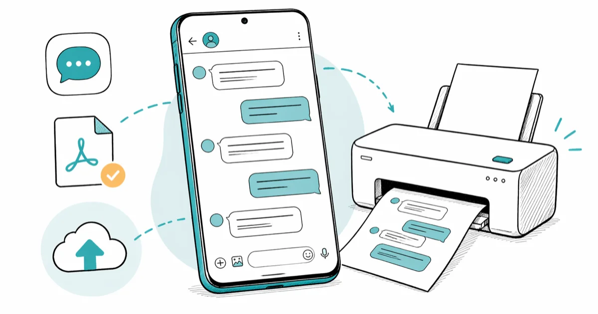 How to Print Text Messages From a Samsung Galaxy Phone cover image