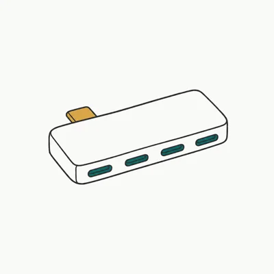 Belkin Connect 4-Port USB-C Hub (10Gbps, 100W PD)