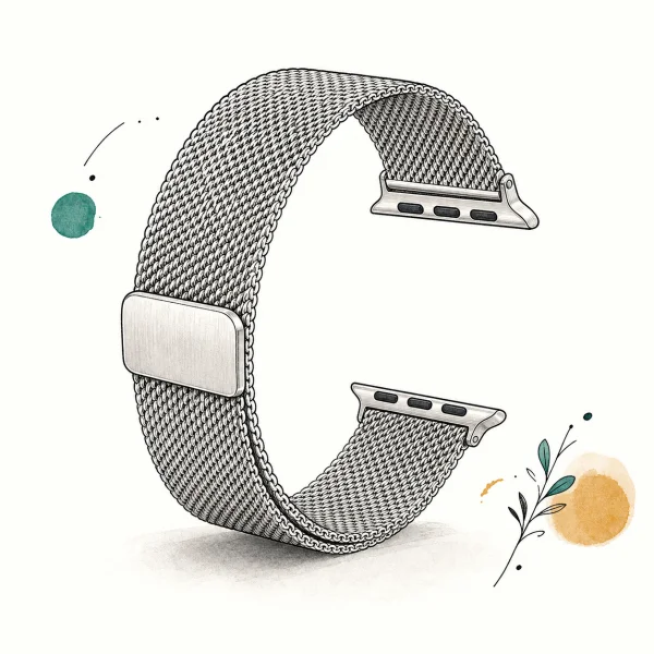 Stainless steel Milanese Loop with magnetic clasp