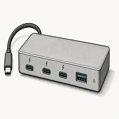 OWC Thunderbolt Hub (5-Port, TB4)