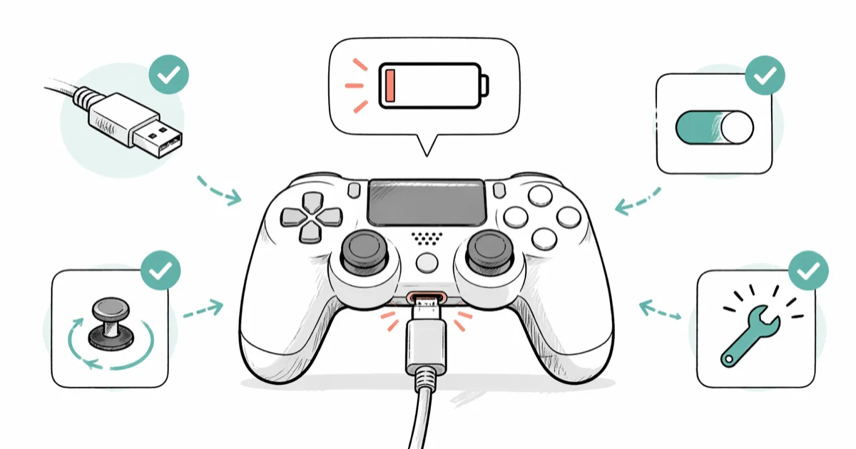 PS4 Controller Not Charging? 8 Real Fixes We Tested cover image
