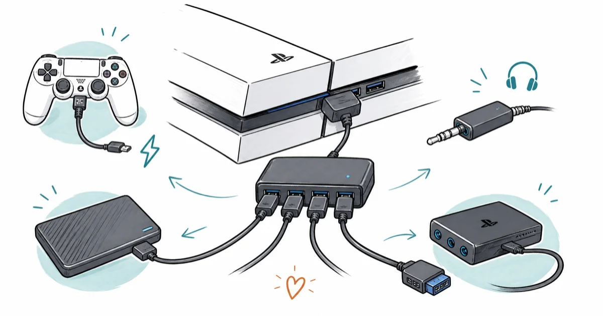 PS4 USB Hub: Expanding Your Console Port Connectivity cover image
